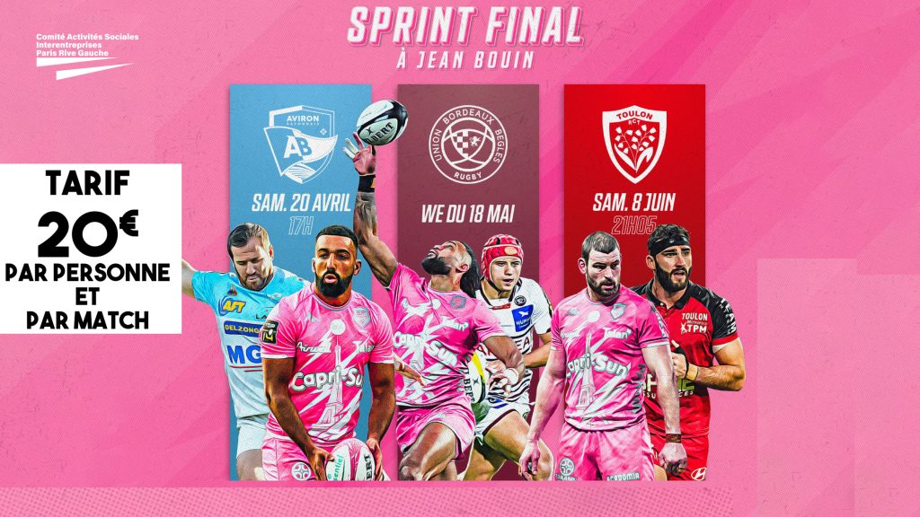 Mise en vente des matches du Stade Français