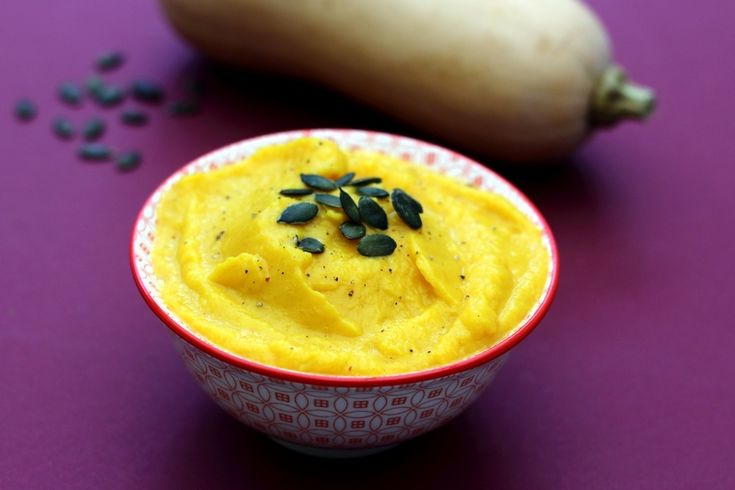 Purée de butternut au lait de coco