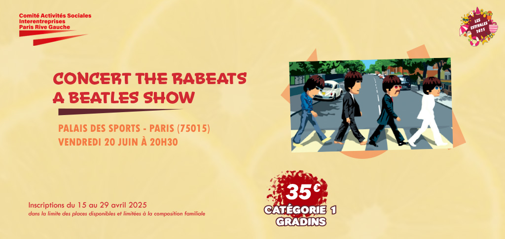Les Rabeats — A Beatles Show au Palais des Sports de Paris !